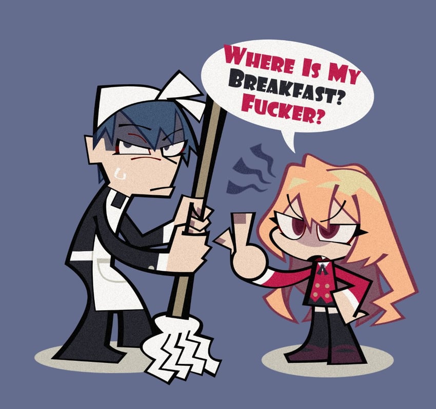 aisaka taiga and takasu ryuuji (toradora!) drawn by hillmyna