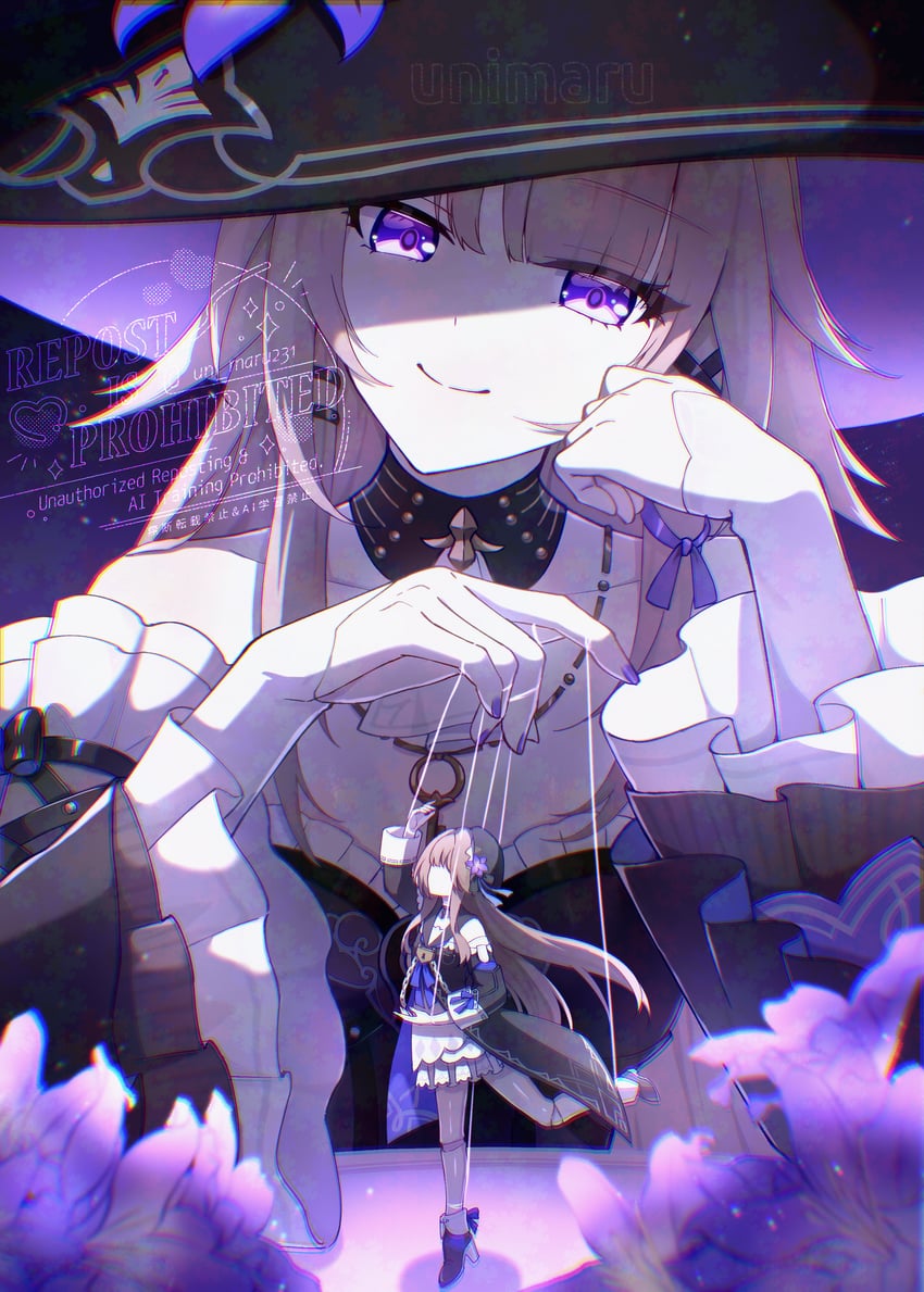 herta and the herta (honkai and 1 more) drawn by uni_(maru231)