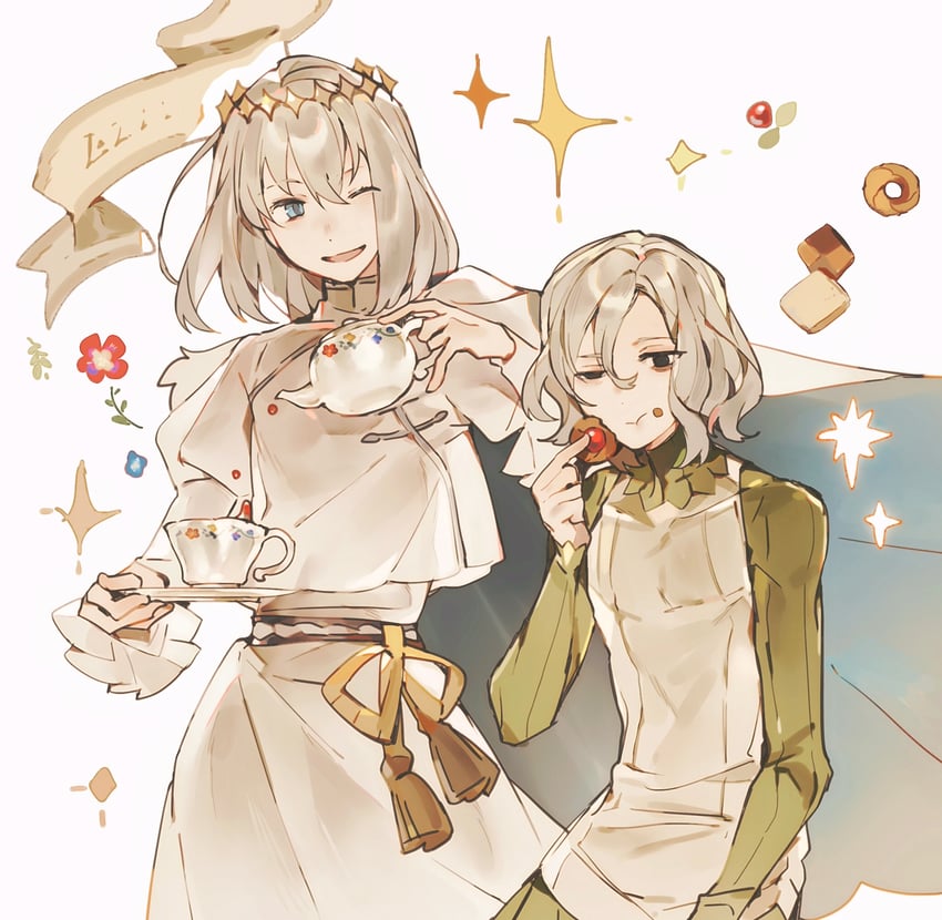 oberon and mithrun (fate and 2 more) drawn by tie_fei_wu_mang_dashuai