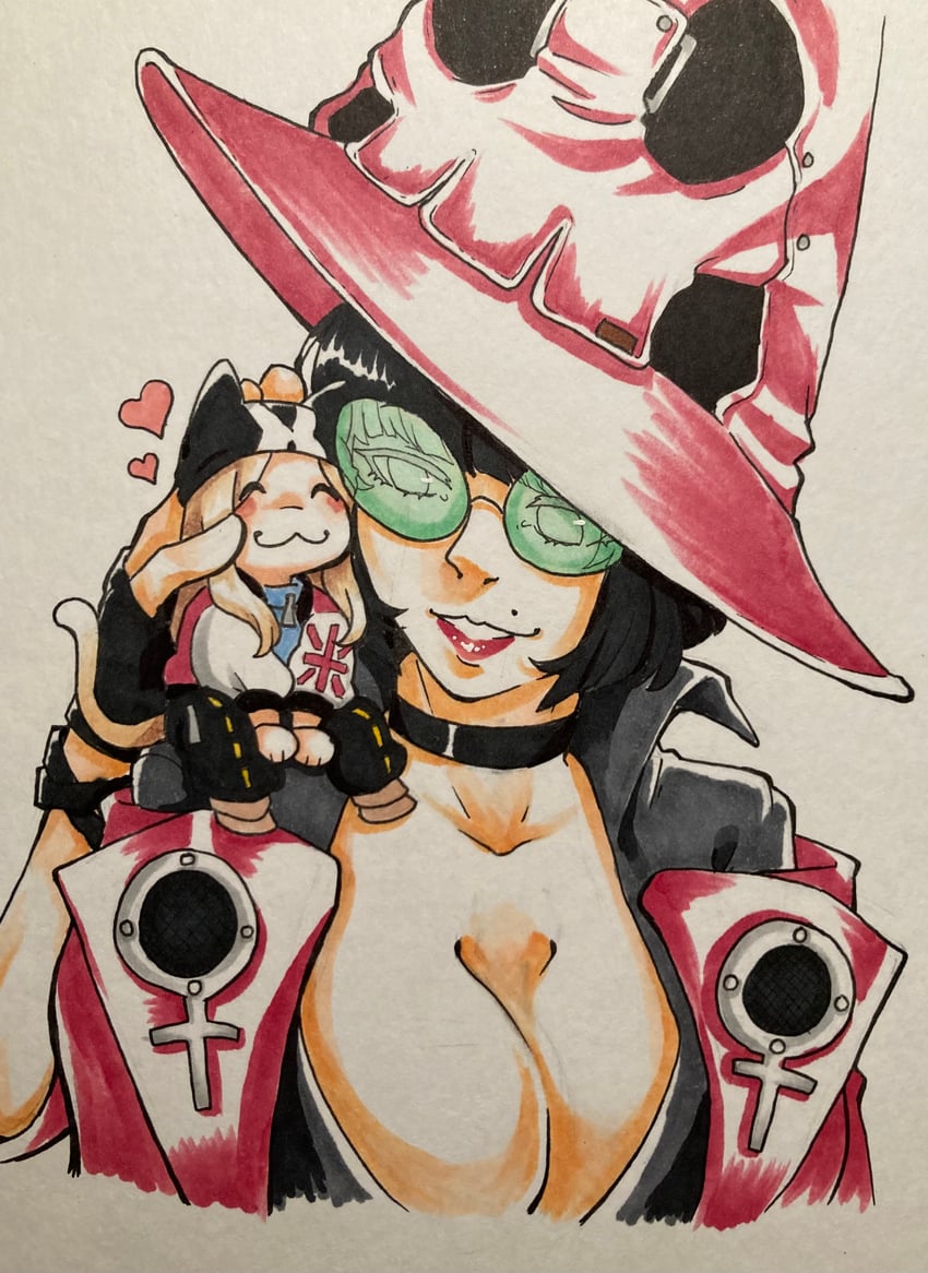 i-no and axl low (guilty gear and 1 more) drawn by scribbleboiyo