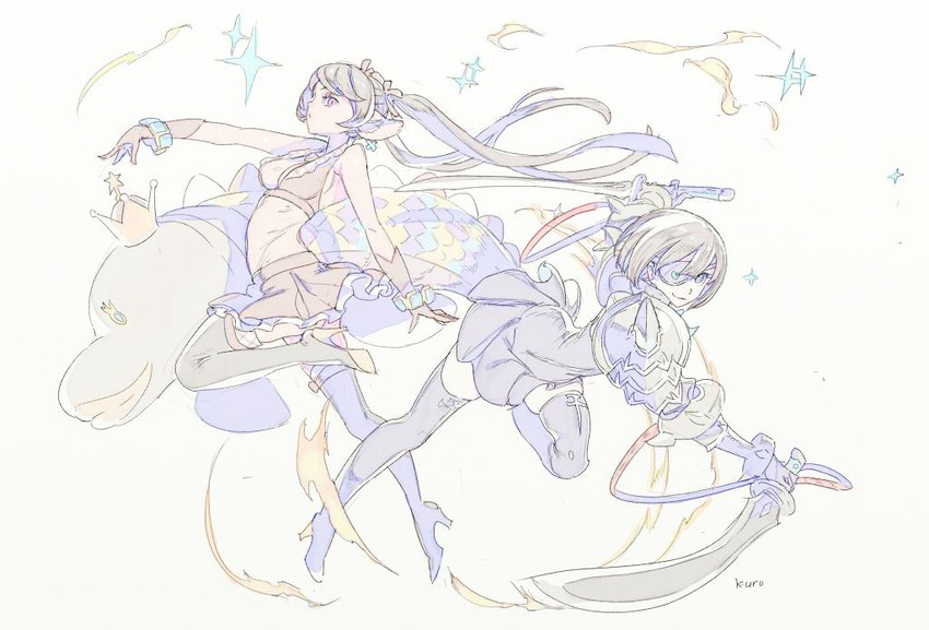 amazora and zafitte (terra battle) drawn by enkyo_yuuichirou