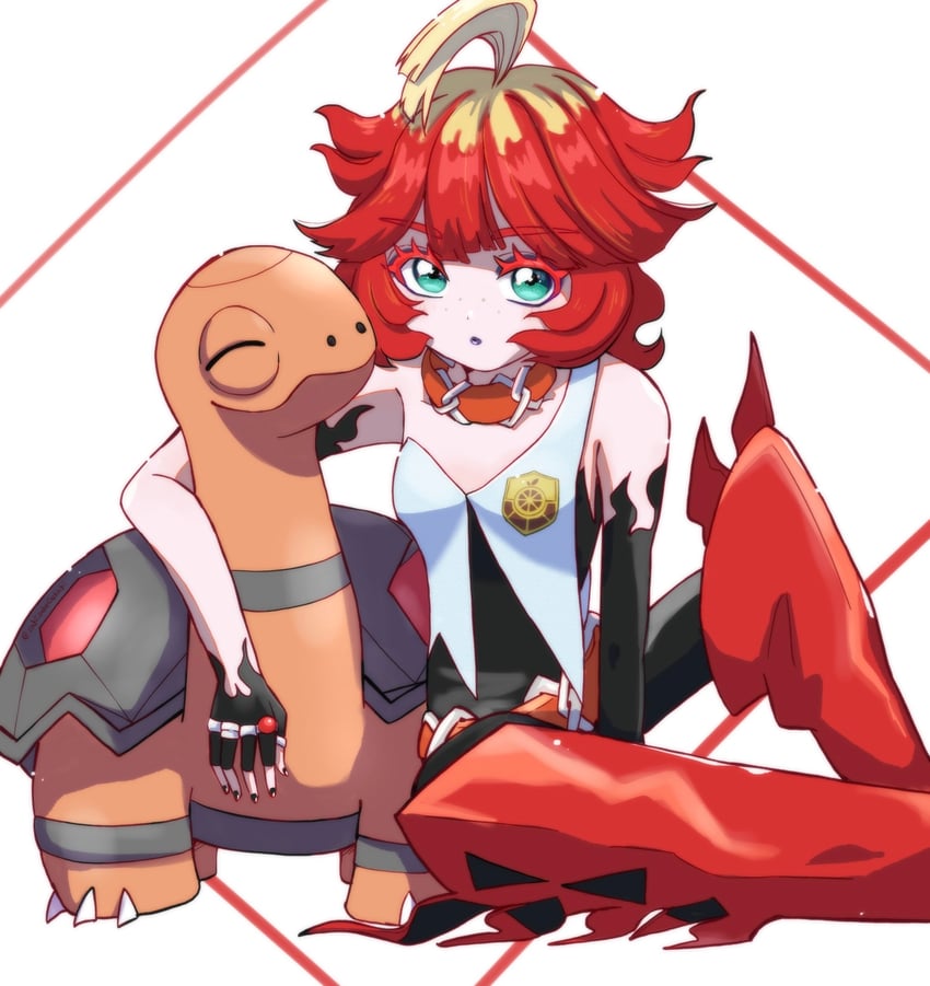 mela and torkoal (pokemon and 1 more) drawn by saki_pokeoekaki