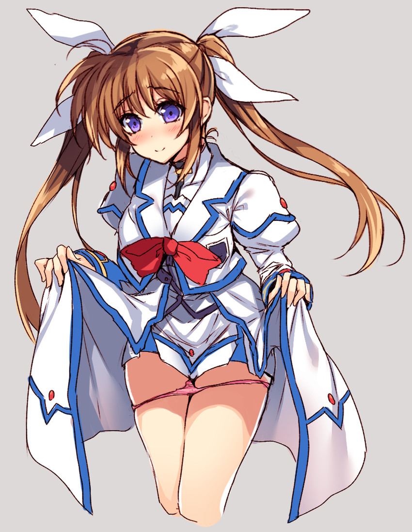 takamachi nanoha (lyrical nanoha and 1 more) drawn by raiou
