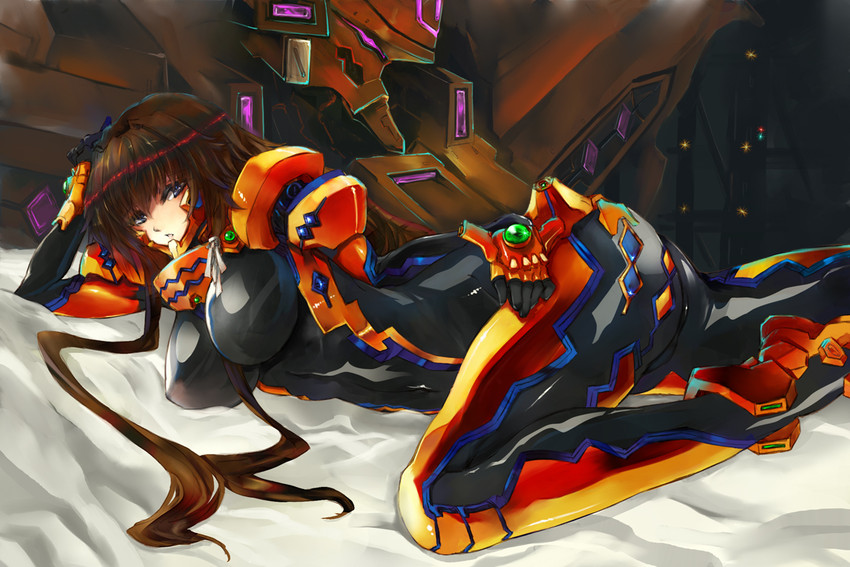 takamura yui and type 00 takemikazuchi (muv-luv and 2 more) drawn by gond