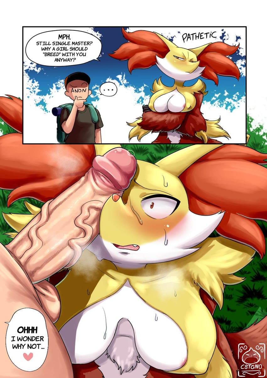 delphox (pokemon) drawn by issa_castagno