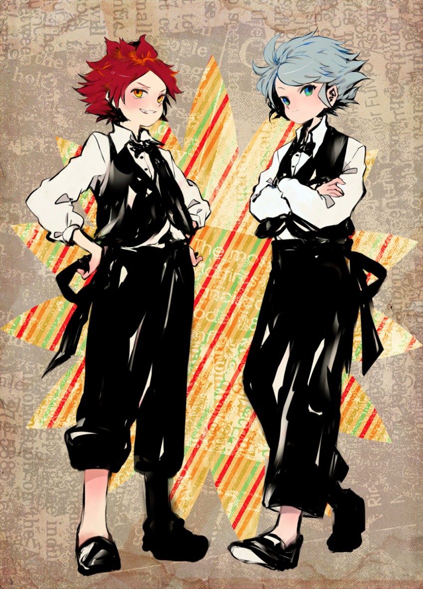nagumo haruya and suzuno fuusuke (inazuma eleven) drawn by uekan