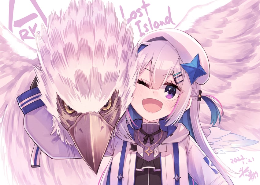 amane kanata (hololive and 1 more) drawn by hikawa_shou