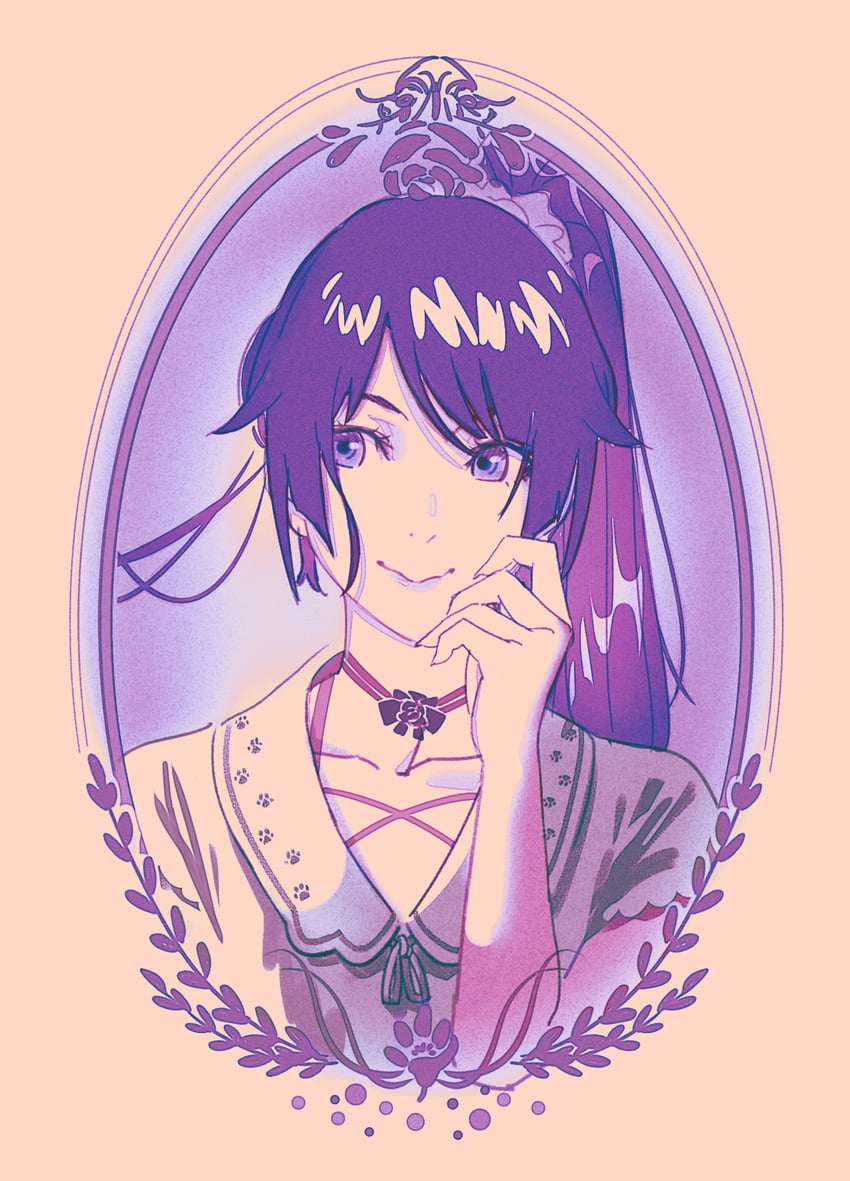 senjougahara hitagi (monogatari) drawn by rapa_rachi