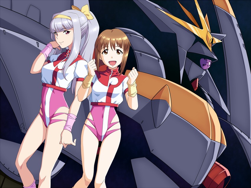 shijou takane, hagiwara yukiho, takaya noriko, gunbuster, and amano kazumi (idolmaster and 1 more) drawn by sat_(yukipoha)