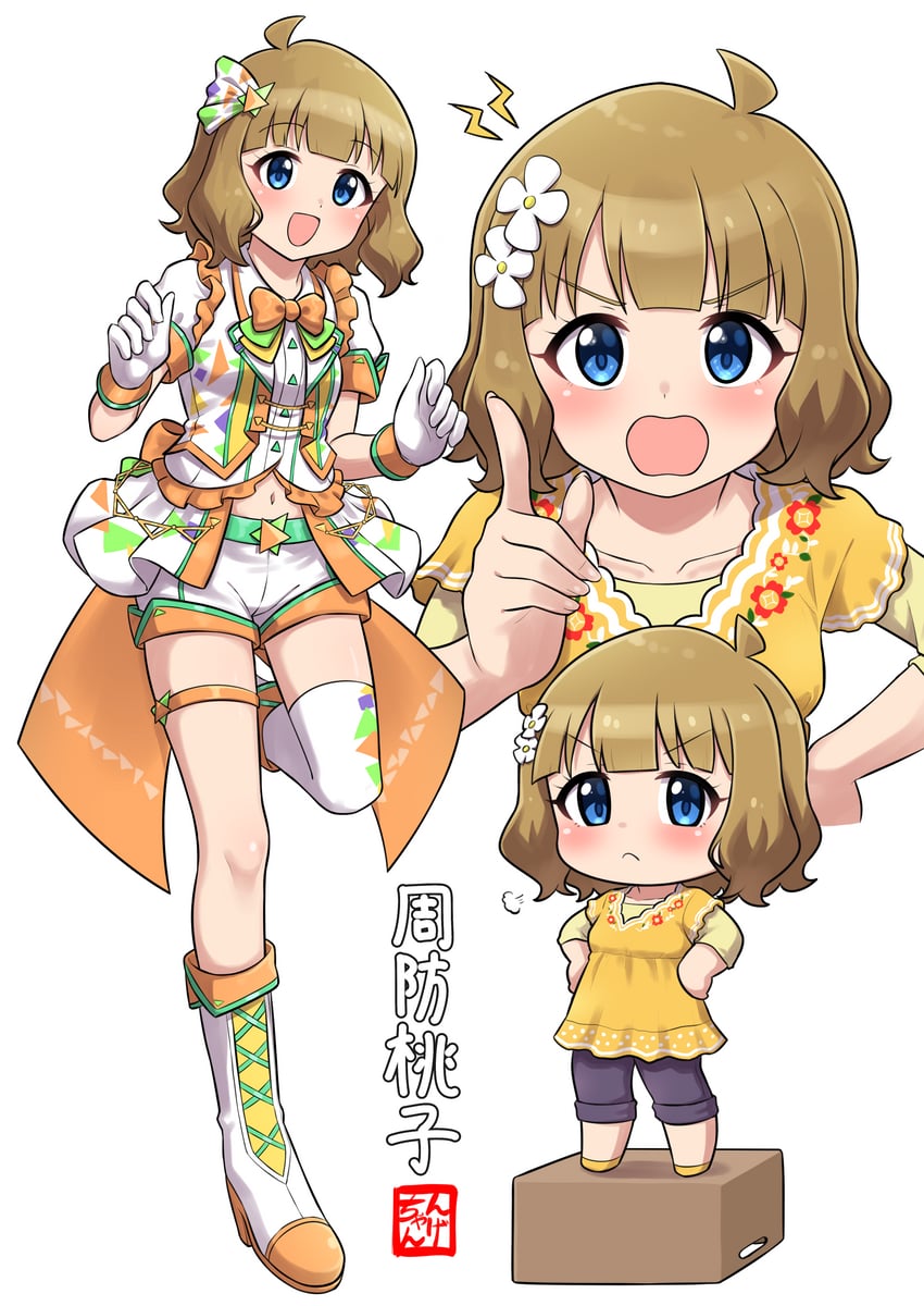 suou momoko (idolmaster and 2 more) drawn by ngetyan