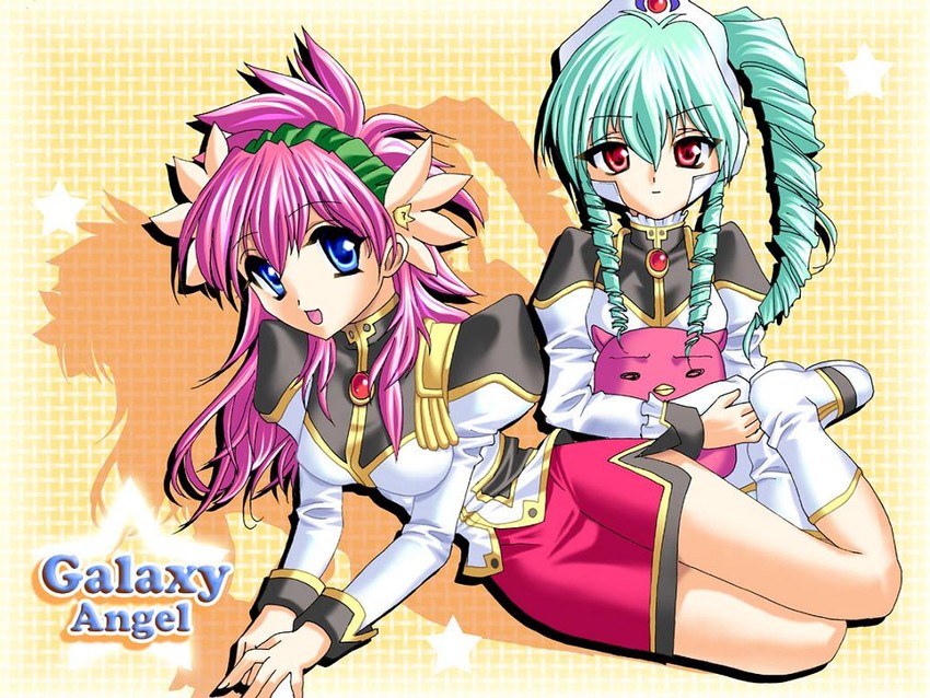 milfeulle sakuraba, vanilla h, and normad (galaxy angel) drawn by m-rs