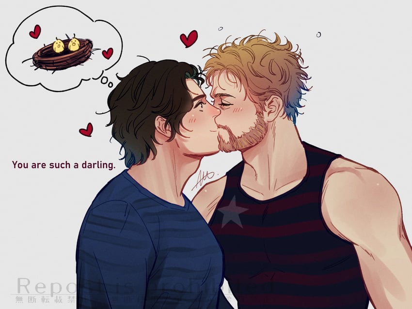 sentry and john walker (marvel and 2 more) drawn by sherlock7akane