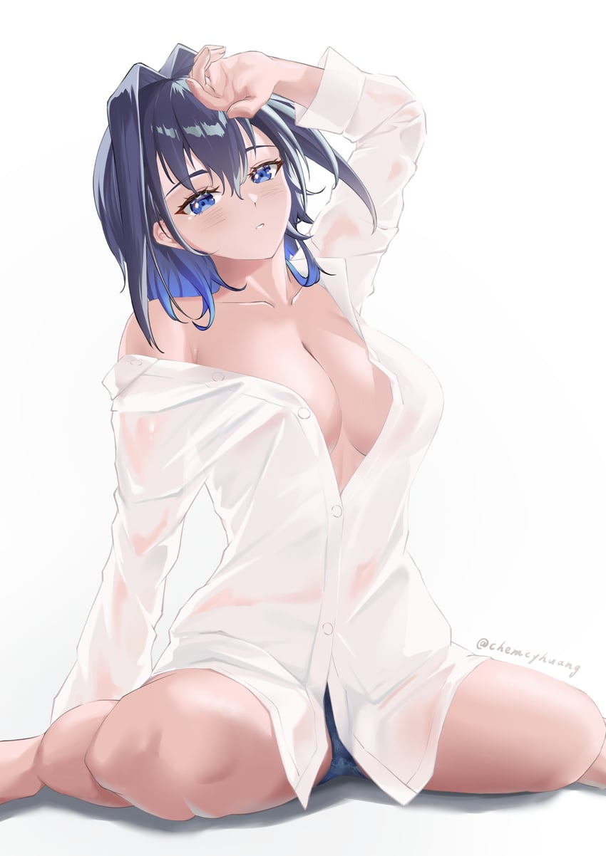 ouro kronii (hololive and 1 more) drawn by chia-yu_huang