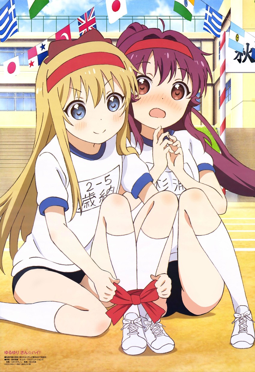 toshinou kyouko and sugiura ayano (yuruyuri) drawn by nishimura_rie
