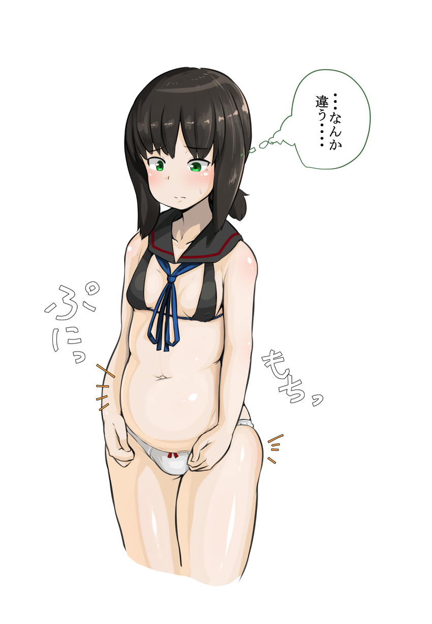fubuki and fubuki kai ni (kantai collection) drawn by konoshige_(ryuun)