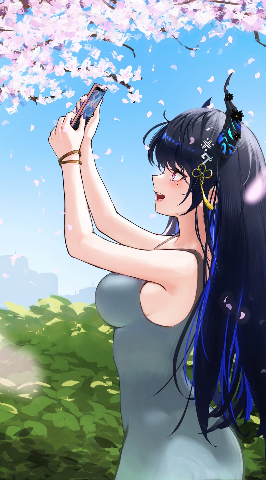 nerissa ravencroft (hololive and 1 more) drawn by radi_(pixiv_88192217)