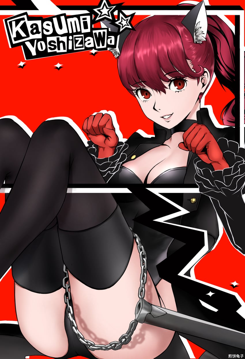 yoshizawa kasumi and violet (persona and 2 more) drawn by user_ukfp2722