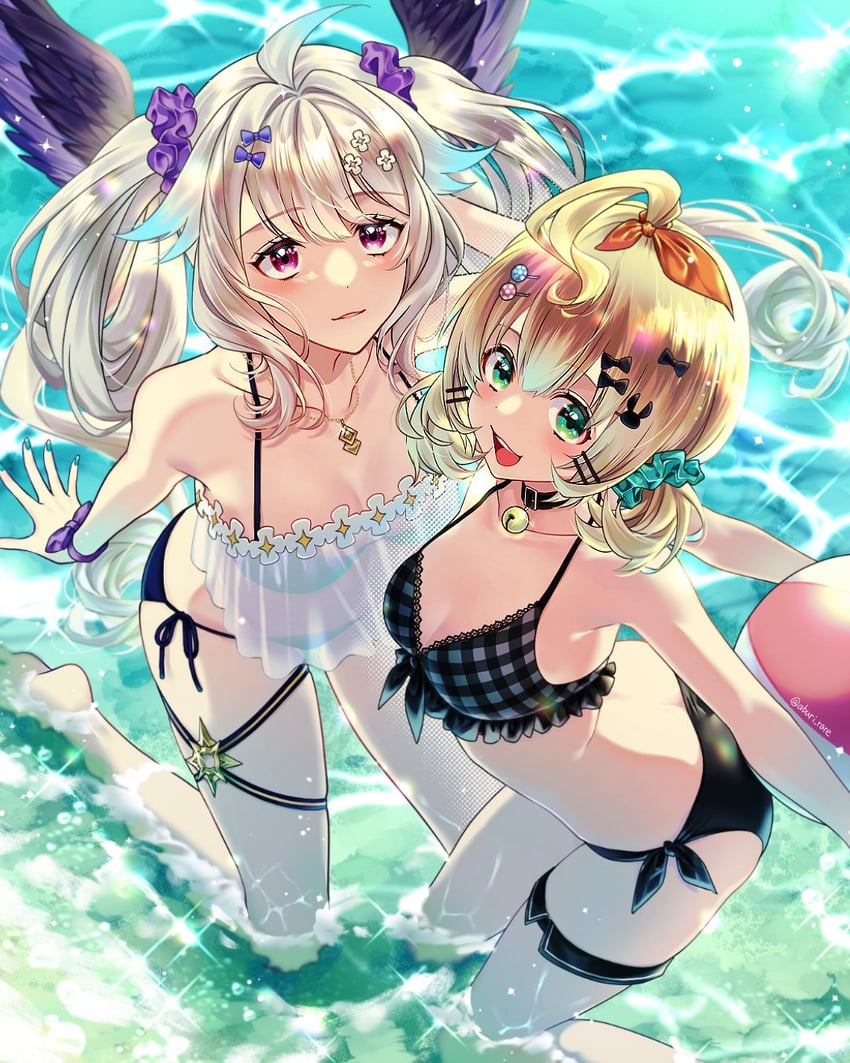 enna alouette and millie parfait (nijisanji and 1 more) drawn by aburi_rare