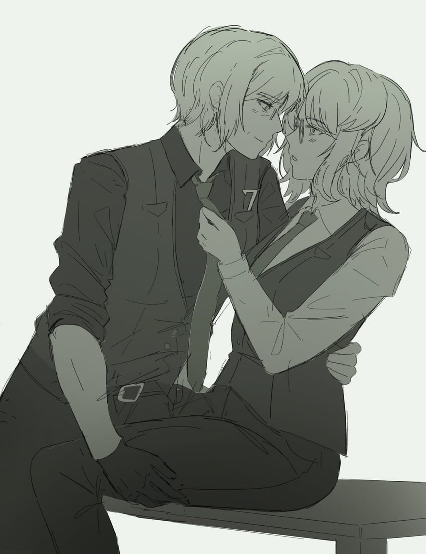 faust and outis (project moon and 1 more) drawn by rubblegumm
