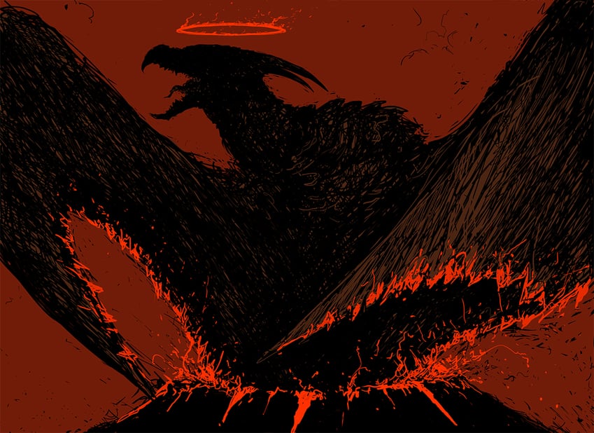 rodan (godzilla and 2 more) drawn by atomic-crusader
