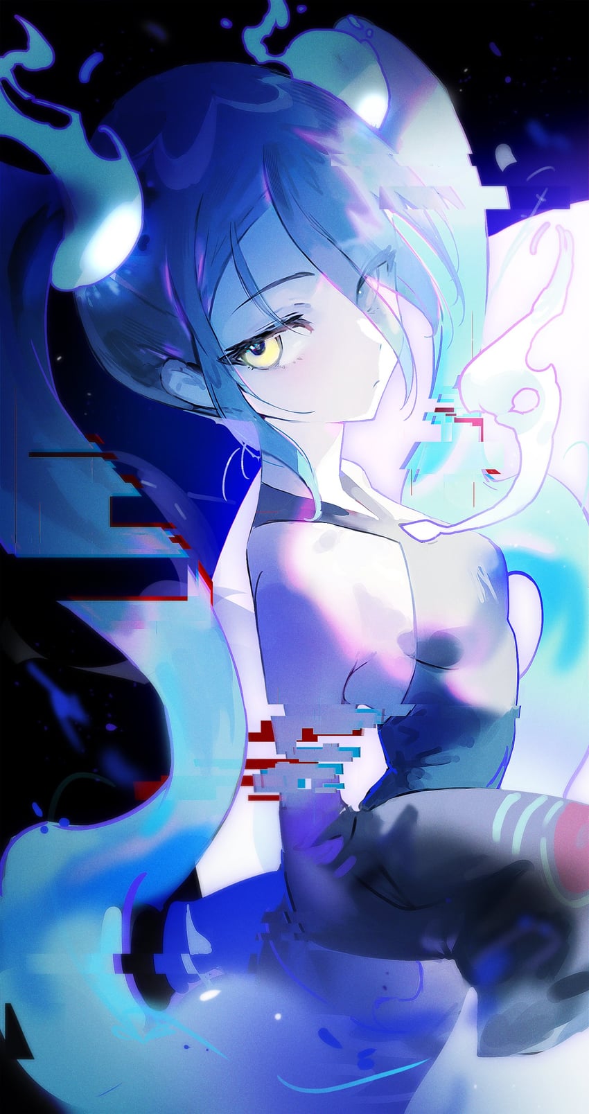 hatsune miku and ghost miku (pokemon and 2 more) drawn by soyoong_jun