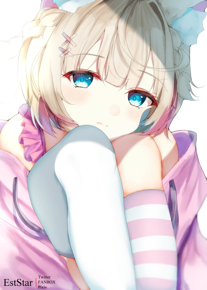 mococo abyssgard (hololive and 1 more) drawn by aties20