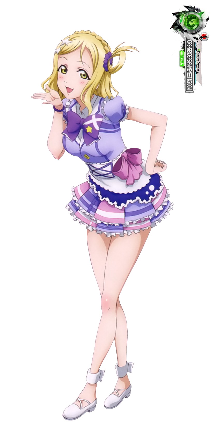 ohara mari (love live! and 1 more) drawn by ors_anime_renders