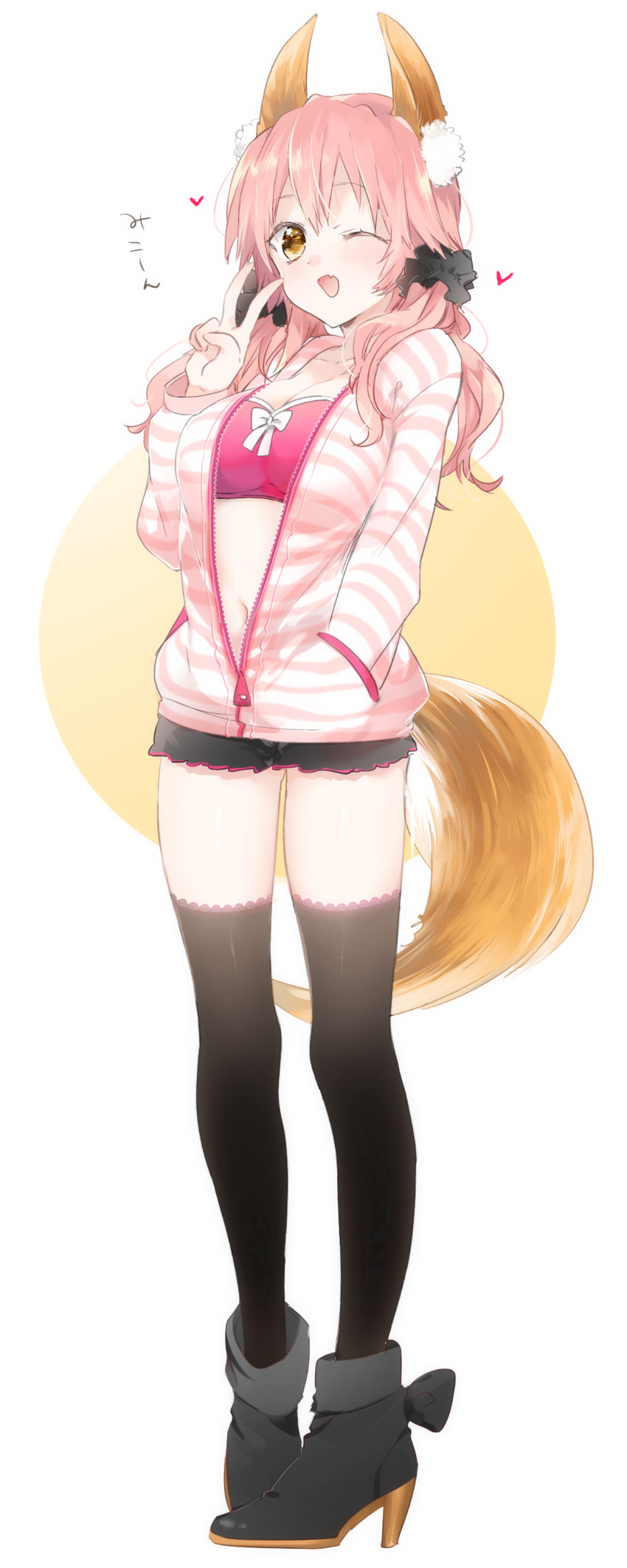 tamamo and tamamo no mae (fate and 2 more) drawn by sino_(sionori)