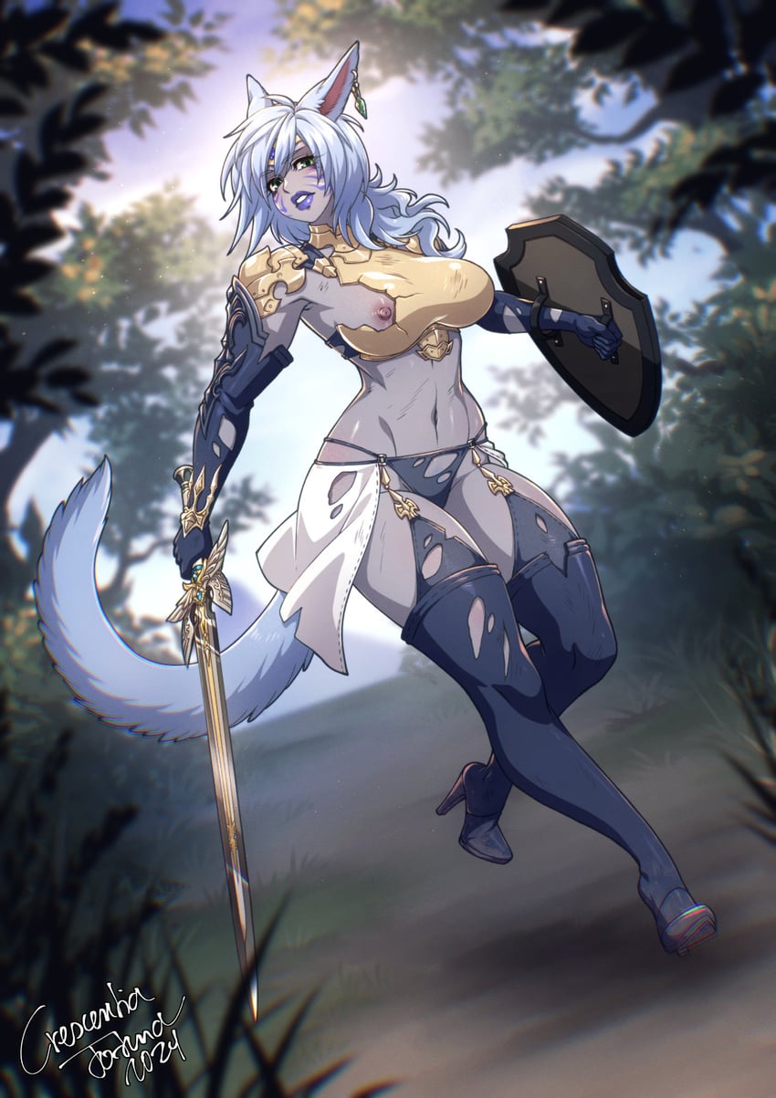 warrior of light (final fantasy and 1 more) drawn by crescentia_fortuna
