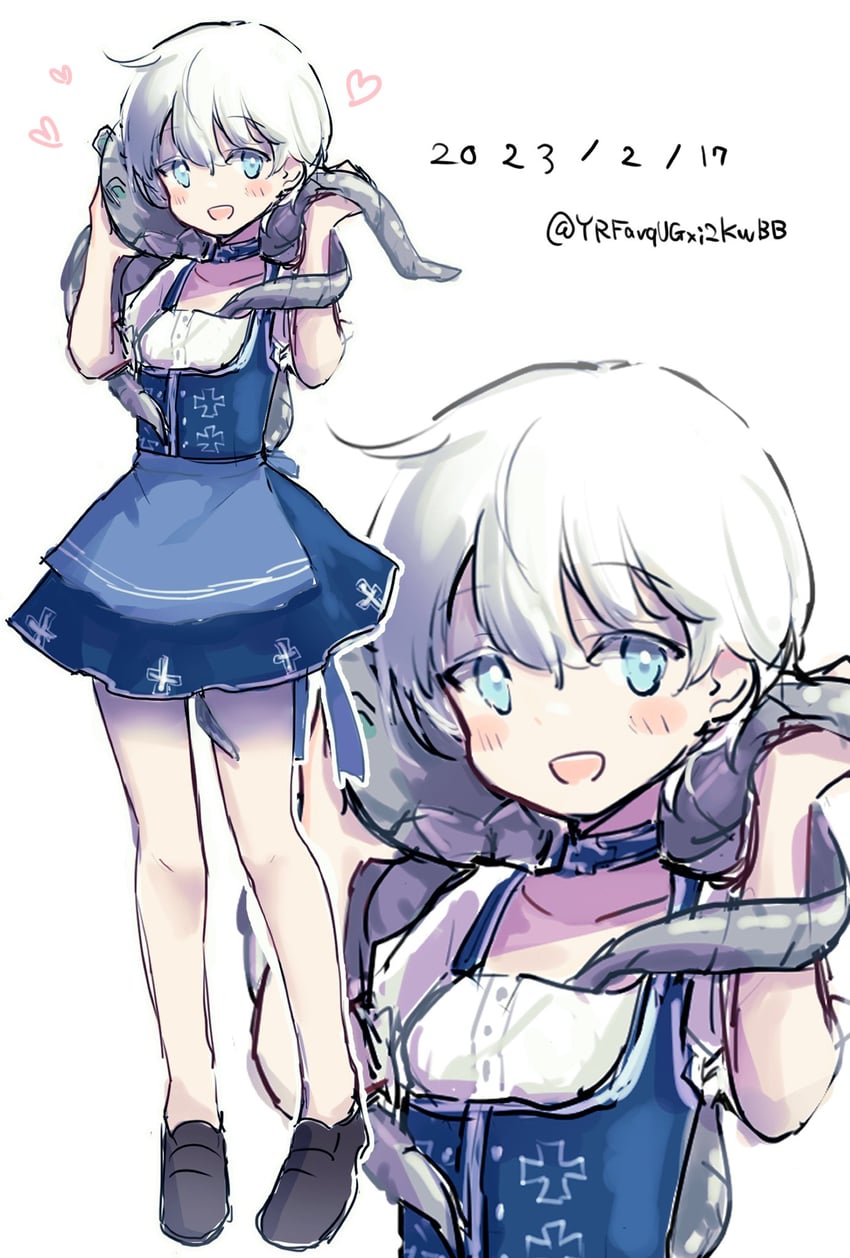 z1 leberecht maass and enemy naval mine (kantai collection) drawn by karin_bluez3