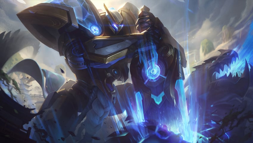 garen and mecha kingdom garen (league of legends) drawn by clare_wong