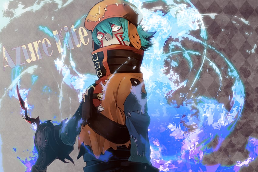 azure kite (.hack// and 2 more) drawn by menoco