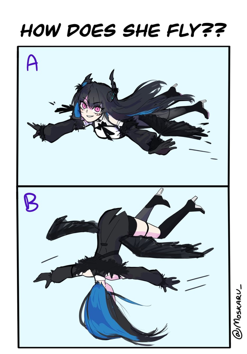 nerissa ravencroft (hololive and 1 more) drawn by moskaru