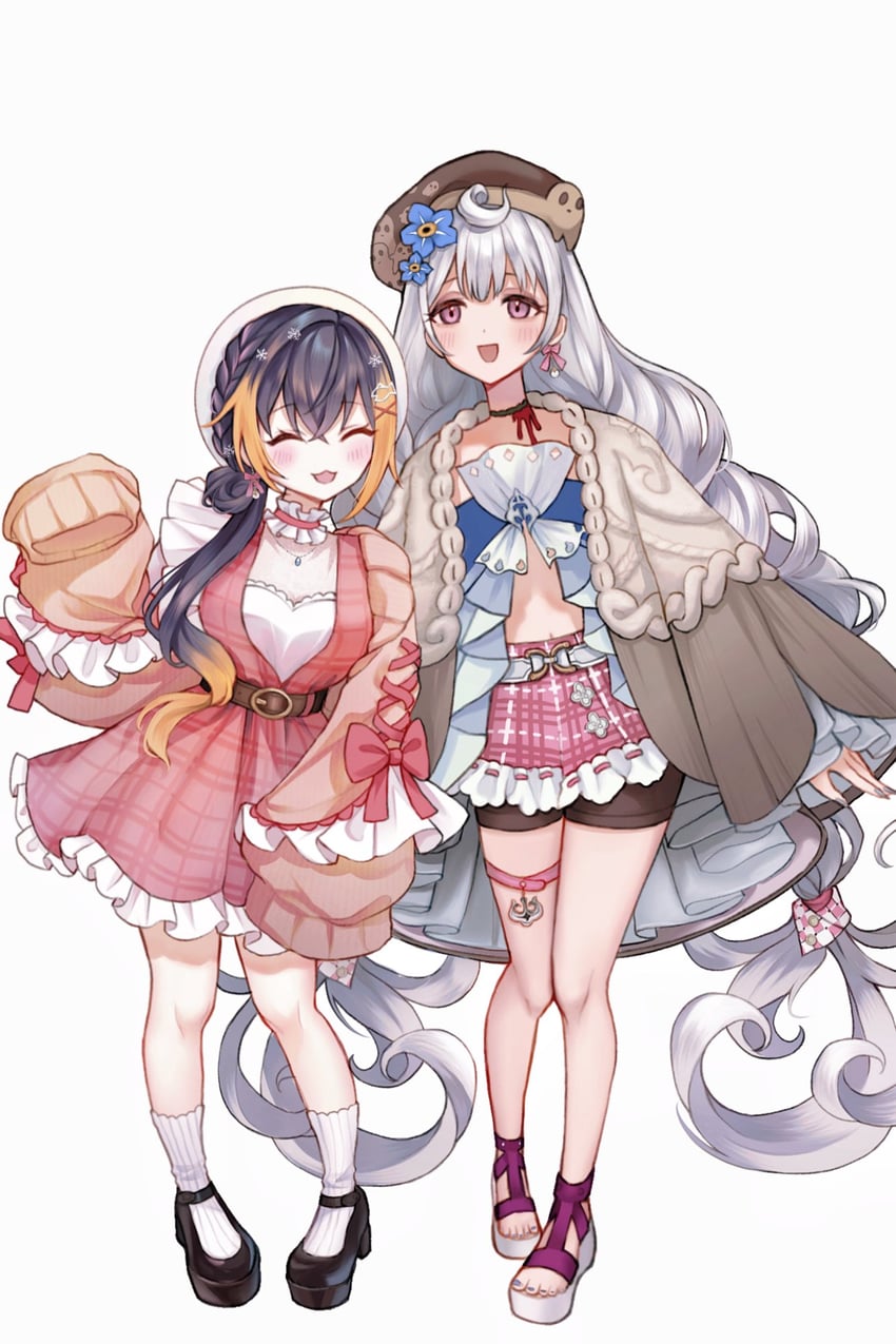 petra gurin and reimu endou (nijisanji and 1 more) drawn by miaochan_zzz