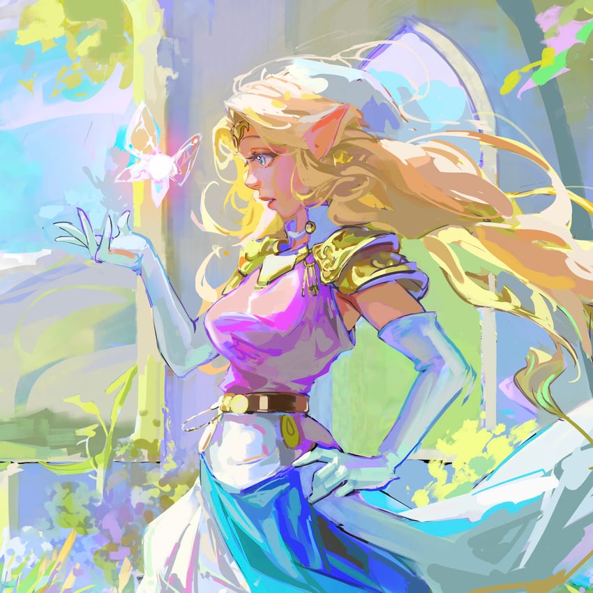 princess zelda and navi (the legend of zelda and 1 more) drawn by balo_badartist