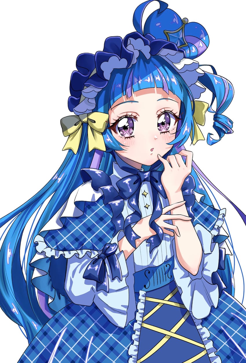 aokaze nana and cure wink (precure and 1 more) drawn by runoha_0516