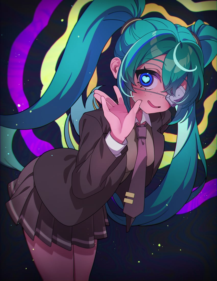 hatsune miku (vocaloid and 1 more) drawn by mearyo