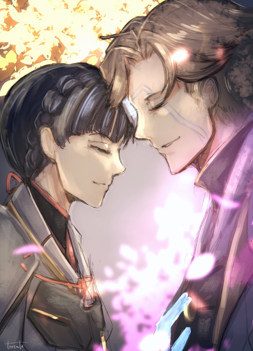 isurd and nimue (xenoblade chronicles and 1 more) drawn by toosut0