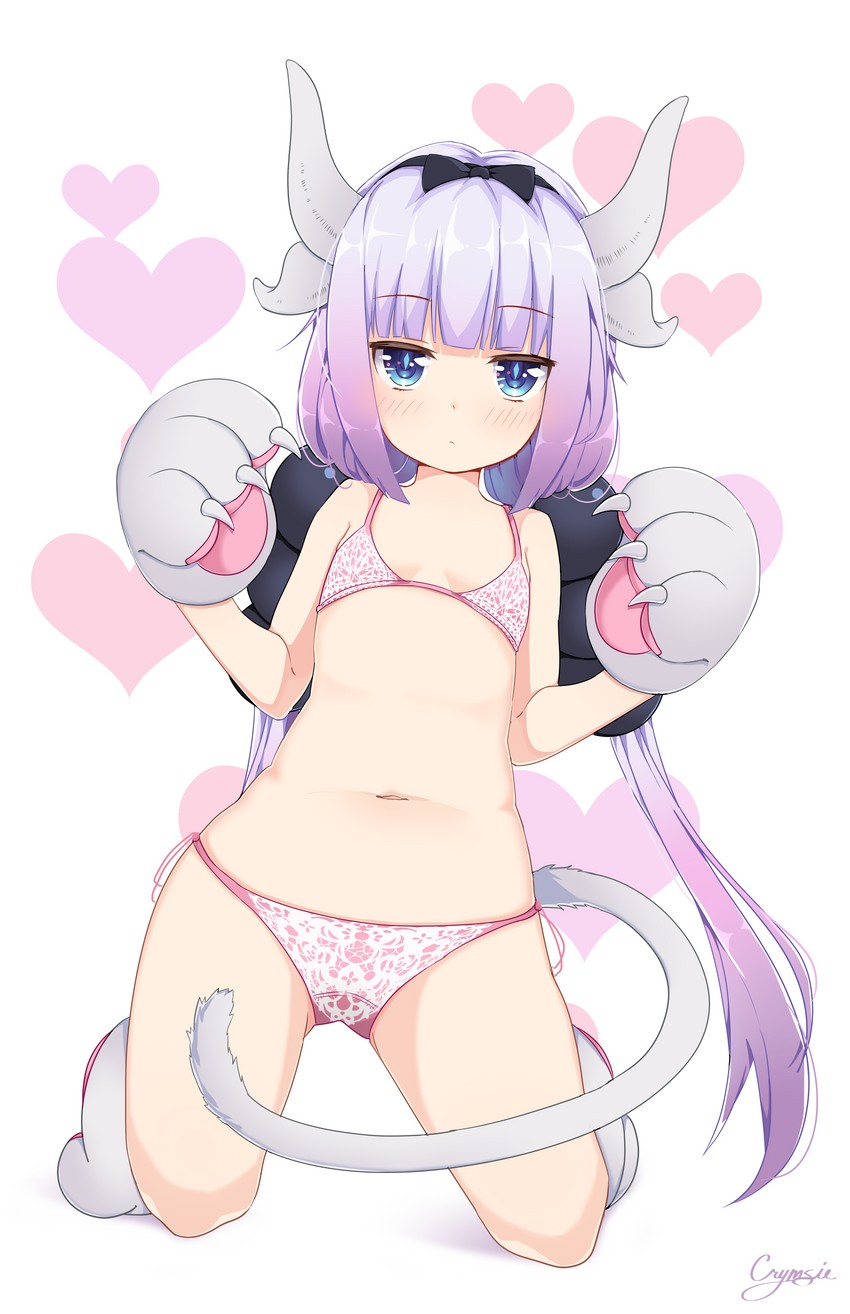 kanna kamui (kobayashi-san chi no maidragon) drawn by crymsie