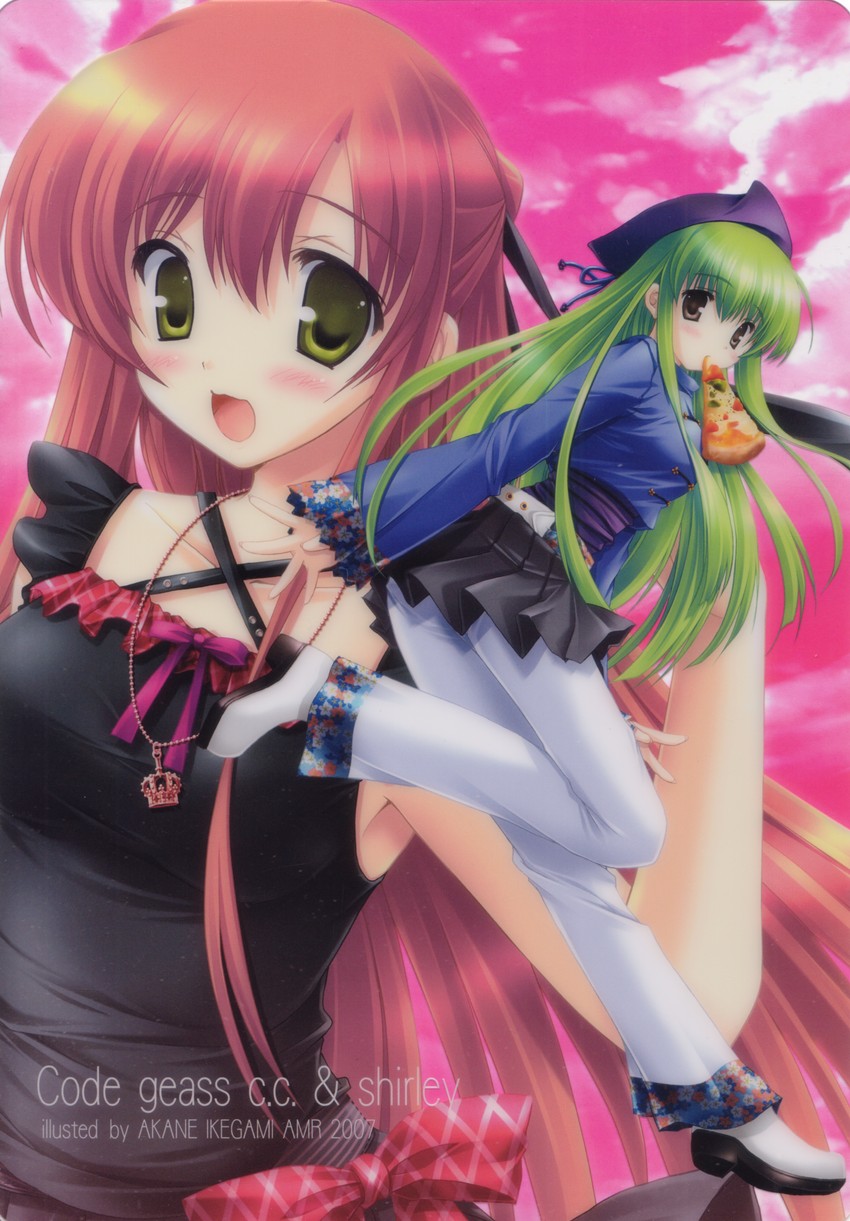 c.c. and shirley fenette (code geass) drawn by ikegami_akane