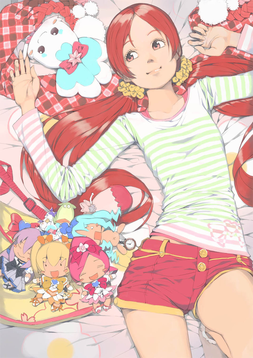 kurumi erika, hanasaki tsubomi, tsukikage yuri, myoudouin itsuki, cure marine, and 4 more (precure and 1 more) drawn by akinbo_(hyouka_fuyou)