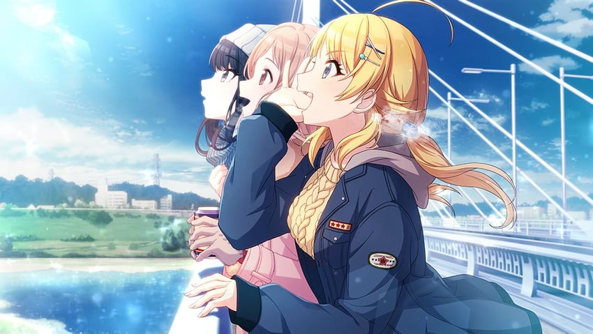 hachimiya meguru, sakuragi mano, and kazano hiori (idolmaster and 1 more)