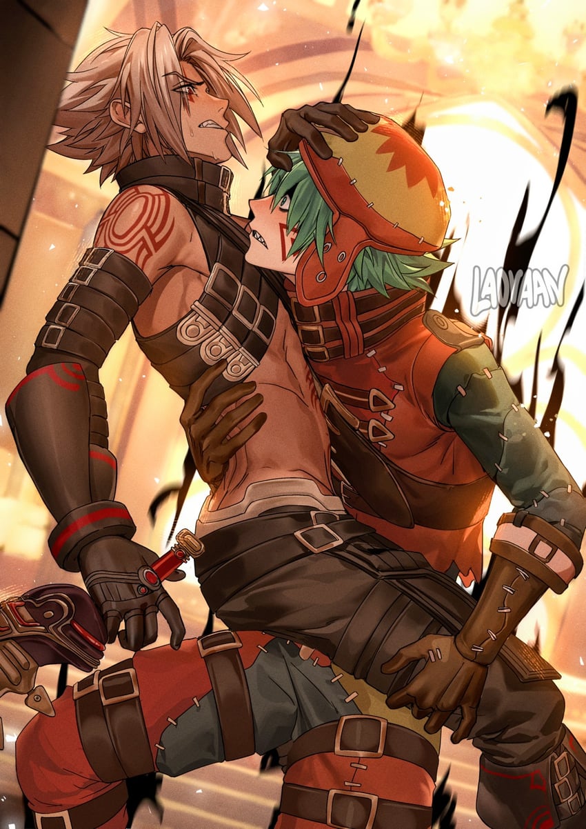 haseo and azure kite (.hack// and 1 more) drawn by laovaan