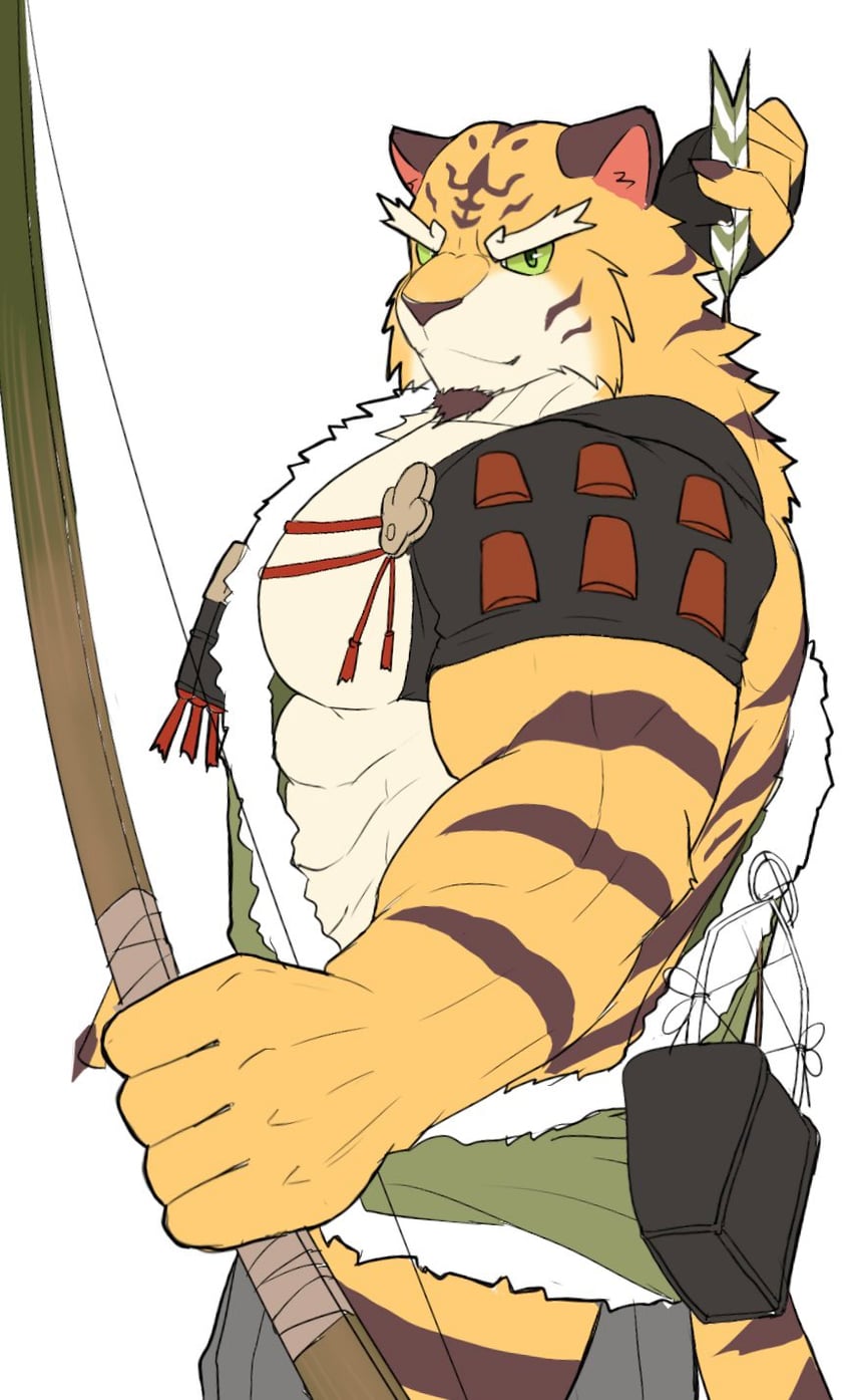 taketora (yasha legends of the demon blade) drawn by nikukyu299paw