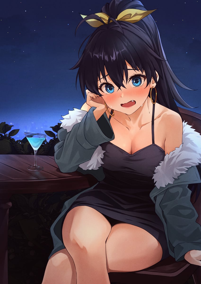 ganaha hibiki (idolmaster and 2 more) drawn by b1ack_illust
