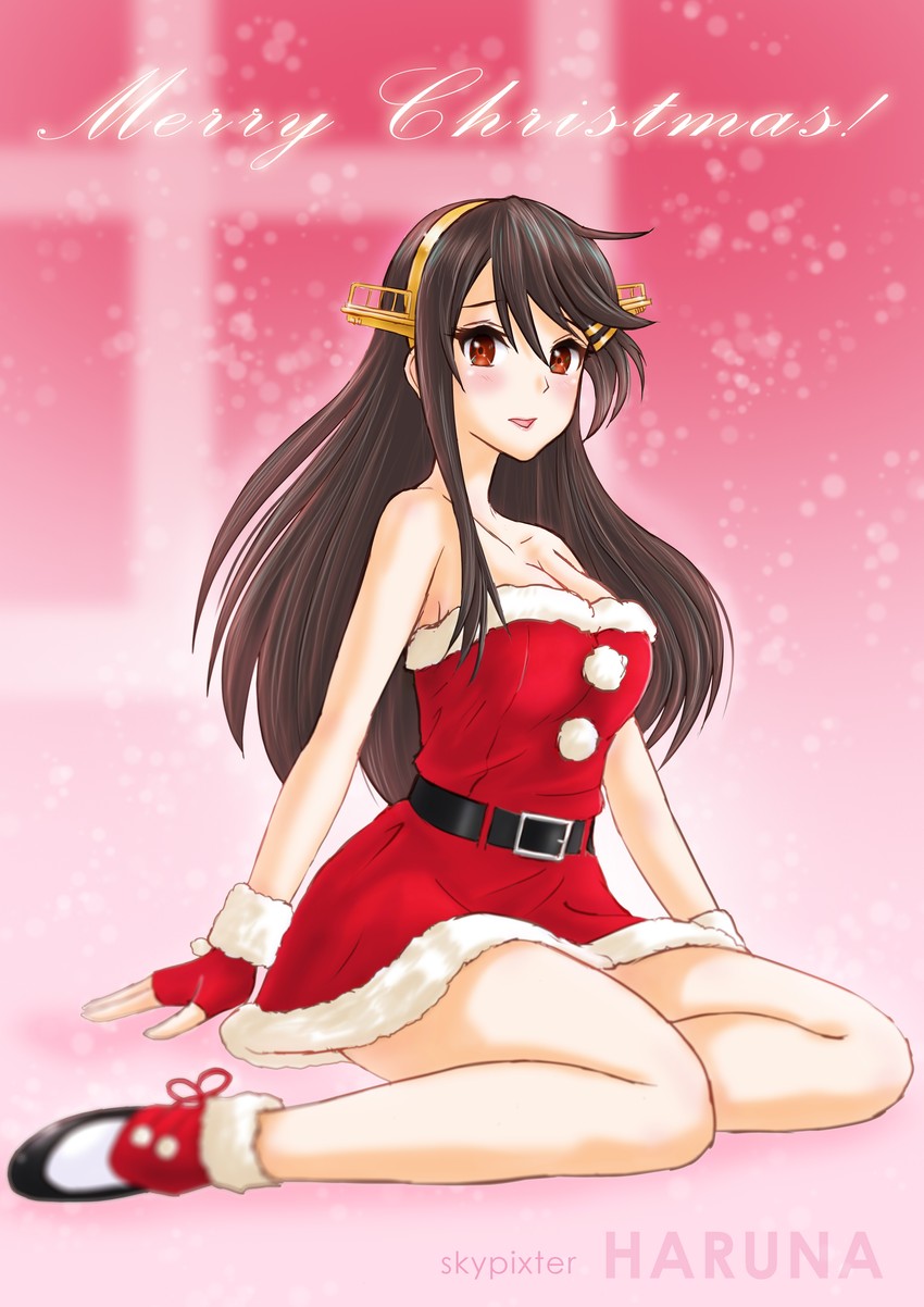 haruna and haruna kai ni (kantai collection) drawn by skypixter