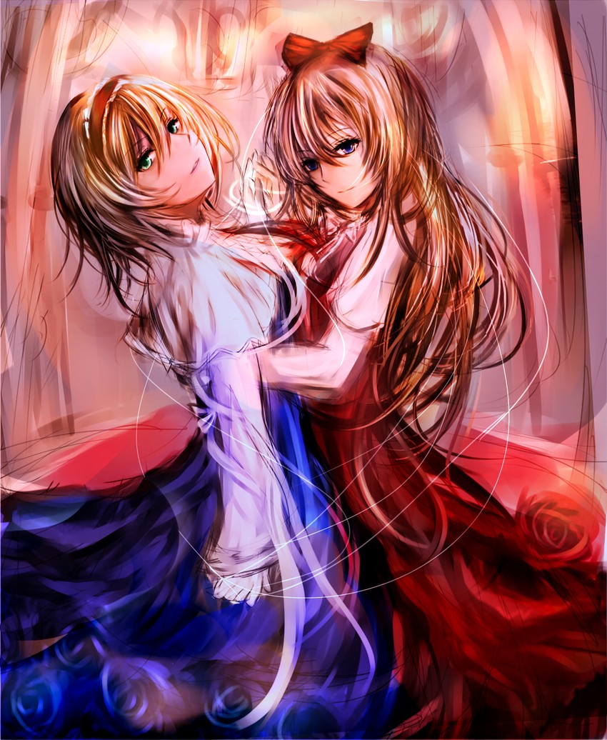 alice margatroid and hourai doll (touhou) drawn by misaka_12003-gou