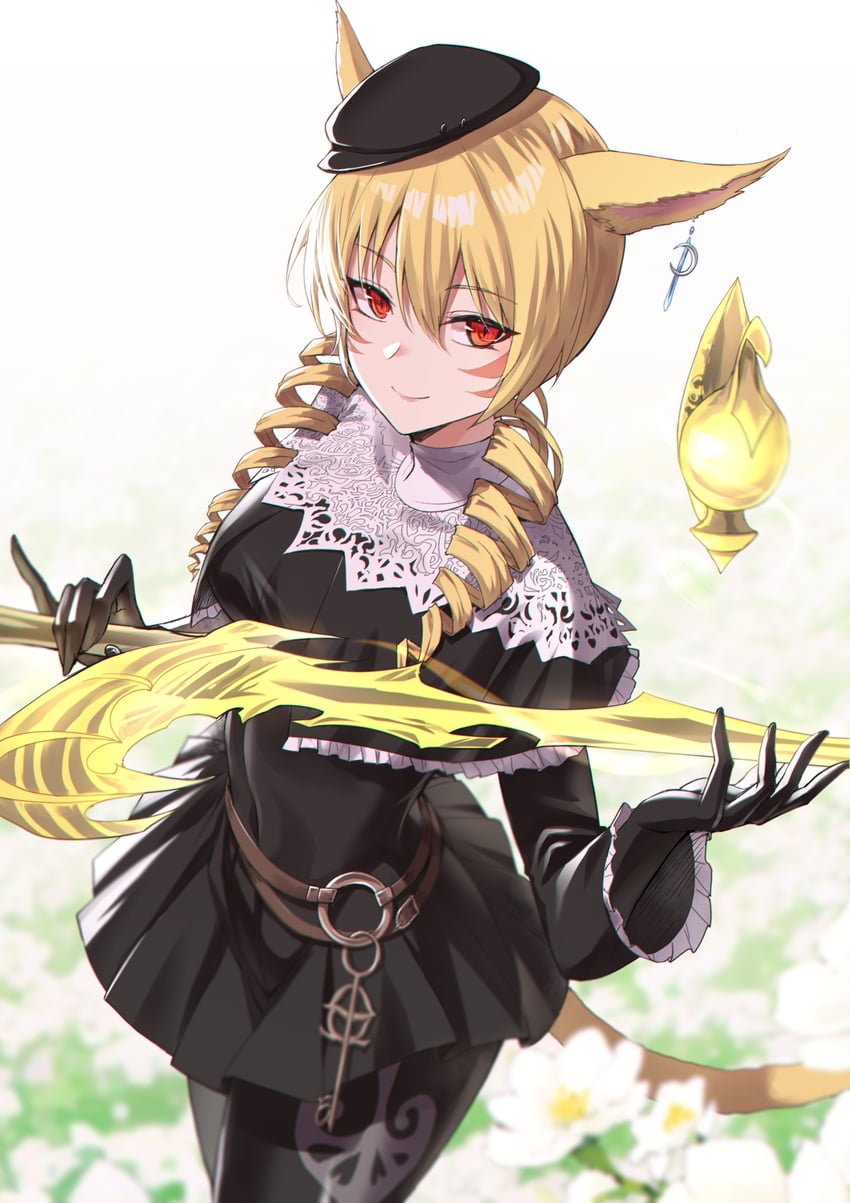 warrior of light and red mage (final fantasy and 1 more) drawn by koissa