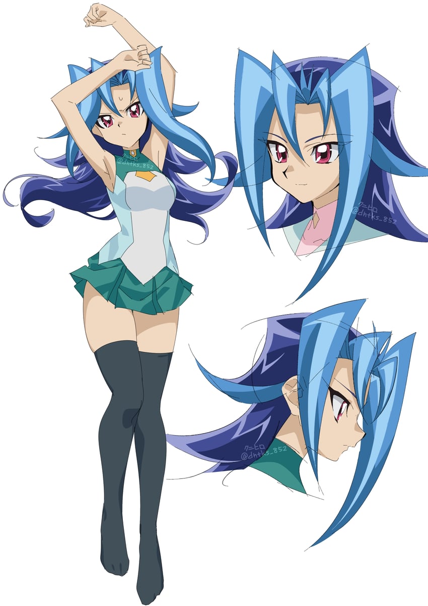 kamishiro rio (yu-gi-oh! and 1 more) drawn by knhrpnkt