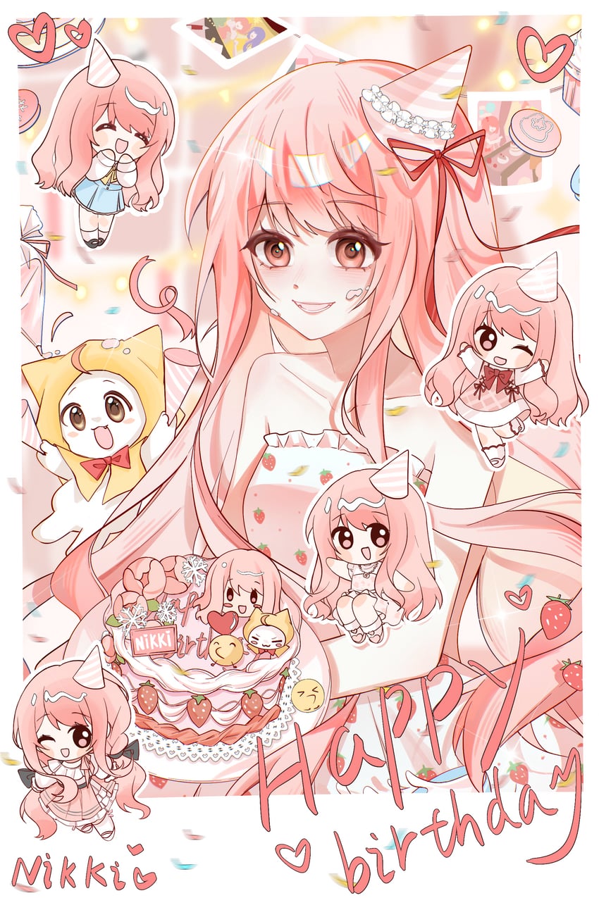 nikki, momo, perfect start, bloom poetry, and yoyo (nikki and 5 more) drawn by jianuannuannuan